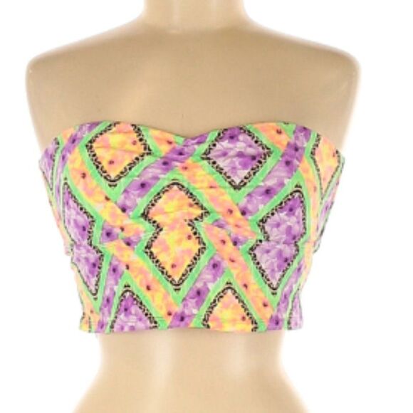 Victoria Secret, Colorful Bustier Tube Top - Picture 1 of 2